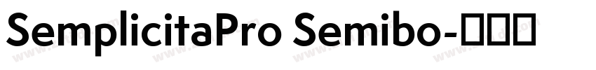 SemplicitaPro Semibo字体转换